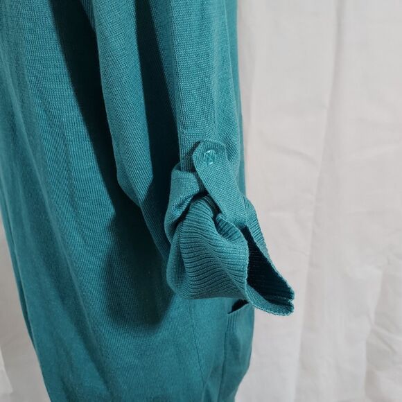 St. John SoCa Wool Silk Cashmere Blend Cardigan Women Size Small Snap Front Flaw - Picture 7 of 16